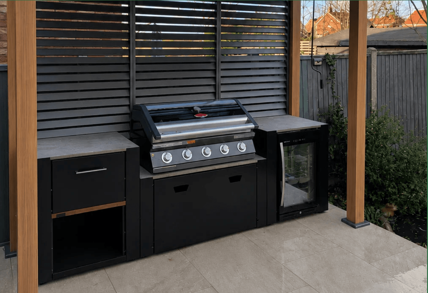 3 unit Cliptt outdoor kitchen